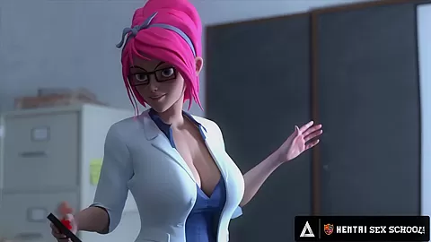 HENTAI SEX UNIVERSITY - Big Dick student 18+ Impresses MILF Principal With Second Round After CREAMPIE!