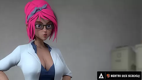 HENTAI SEX UNIVERSITY - Big Dick student 18+ Impresses MILF Principal With Second Round After CREAMPIE!