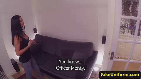 Bigtitted brit cocksucks cop and cumswallows