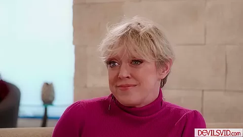 Teen stepdaughter watching bf fucking her big tits stepmom