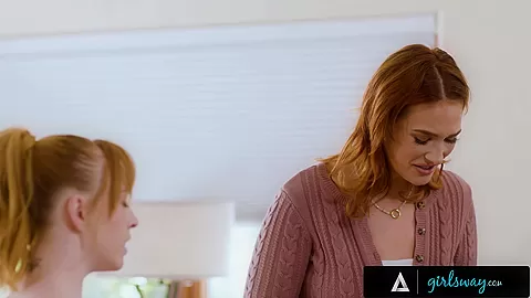 GIRLSWAY - PAWG MILF Siri Dahl Finds A Way To Bond With Petite Stepdaughter Madi Collins
