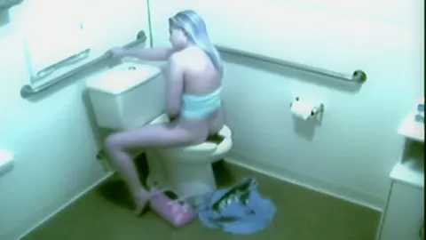 Hot Blonde gets Horny Fingering Public