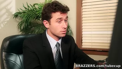 Big Tits at Work: Bored Boss Cock