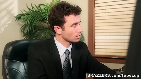 Big Tits at Work: Bored Boss Cock