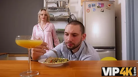 VIP4K. Blonde bombshel and her friend turn into sex