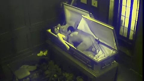 Couple Blowjob Fucking in Coffin