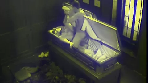 Couple Blowjob Fucking in Coffin
