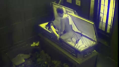 Couple Blowjob Fucking in Coffin