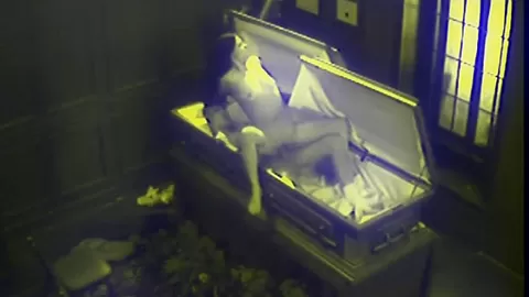 Couple Blowjob Fucking in Coffin