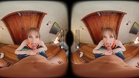 VR Bangers outdoors fucking with redhead horny teen 18+ VR Porn