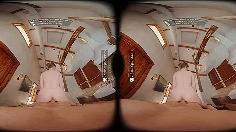 VR Bangers outdoors fucking with redhead horny teen 18+ VR Porn