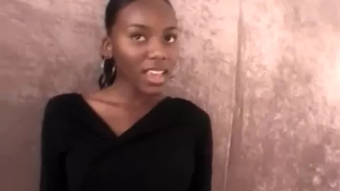 Busty ebony teen 18+ fingered hard in her wet pussy