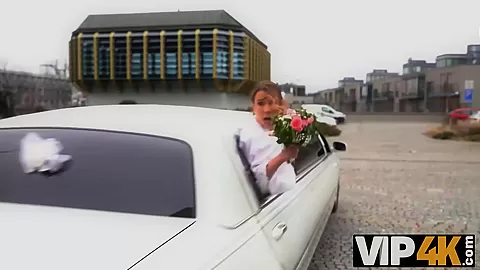 VIP4K. This babe will never forget their wedding after hot sex on wheels