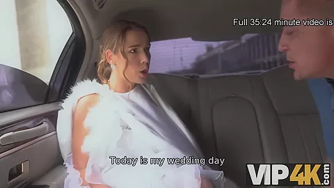 VIP4K. This babe will never forget their wedding after hot sex on wheels