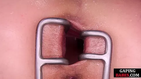 Asian anal dyke assfingered in anal gaping threesome