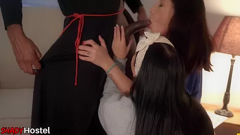 Hostel babe rides BBC in ffm after orally pleased and bj