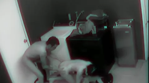 Hot Couple Blowjob and Fucking in laundry