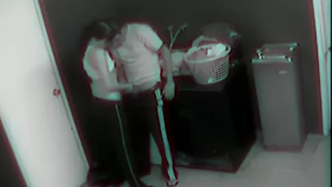 Hot Couple Blowjob and Fucking in laundry