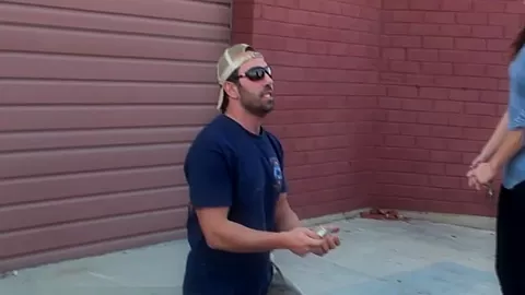 Homeless guy takes on humiliation for cash