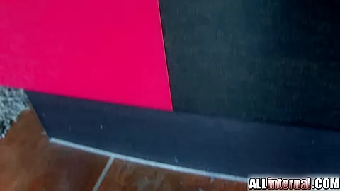 All Internal April Blue gushes cum out of her pussy up close