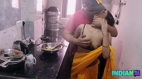 Hot Desi Bhabhi Kitchen Sex With Husband