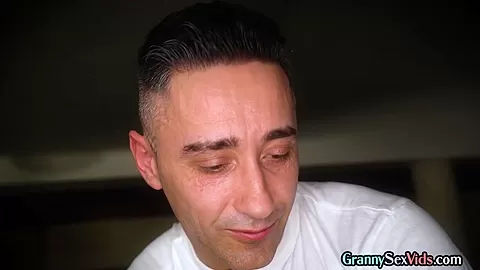 Busty pierced pussy grandma fucked by masseur in pussy