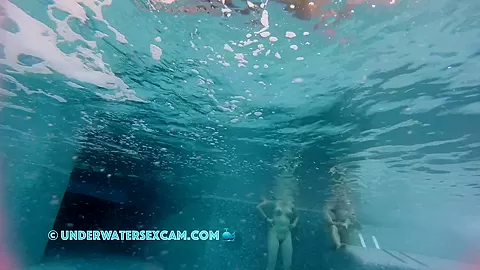 Naked Women Of Different Ages In The Sauna Pool