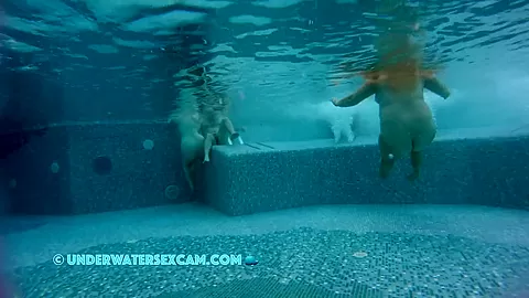 Naked Women Of Different Ages In The Sauna Pool