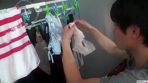 Japanese panties thief caught by freshly showered gyaru