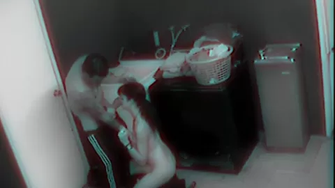 Dirty laundry room sex between teens 18+