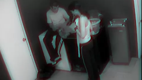 Dirty laundry room sex between teens 18+