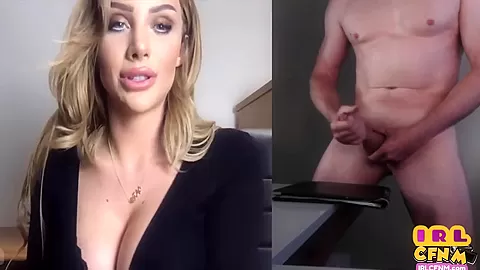 Amateur CFNM MILF teases wanker over webcam with dirty talk