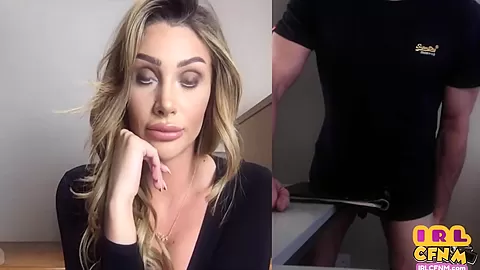 Amateur CFNM MILF teases wanker over webcam with dirty talk