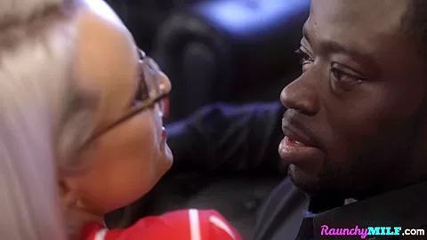 Sexy MILF fucked by big black cock in tight asshole