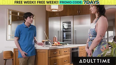 ADULT TIME - Sexy Stepmom Siri Dahl Agrees To Let Her Curious Stepson Assfuck Her In The Kitchen!