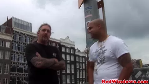 Real redlight hooker gets her tits jizzed
