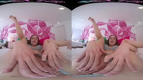 Your girlfriend wakes up horny and plays with herself in virtual reality