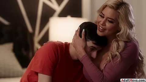 Busty milf Step mommy helps stepson lose virginity by riding cock