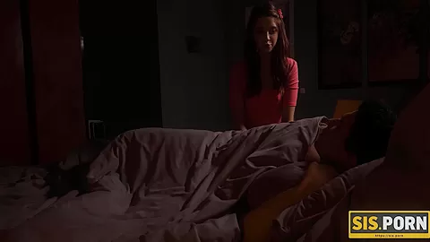 SISPORN. Stud and his adorable stepsis enjoy taboo sex in the morning