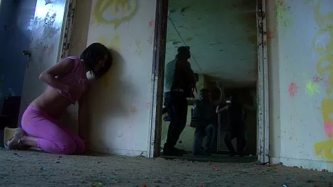 Woman caught and drilled in an abandoned abode