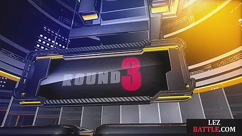 Busty wrestling dyke dominating her opponent babe in duo