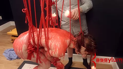 Waxed and flogged BDSM anal teen 18+