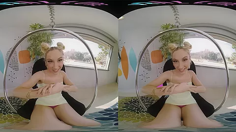Petite blonde wants you to lick and use her pussy in virtual reality