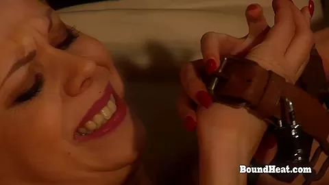 Chained Lesbian Slave Tries To Escape From Prison