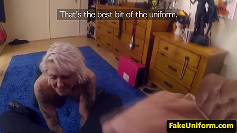 Inked arrestee buttfucked by beatcop