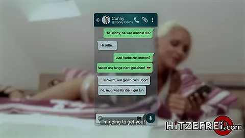 HITZEFREI Hot blonde German MILF found a fuck buddy