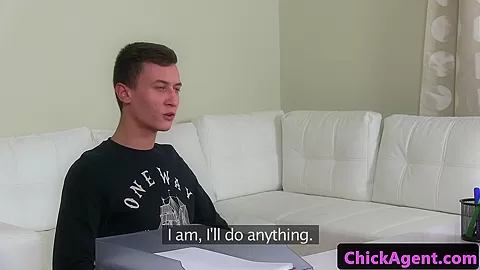 Czech casting agent riding amateurs cock