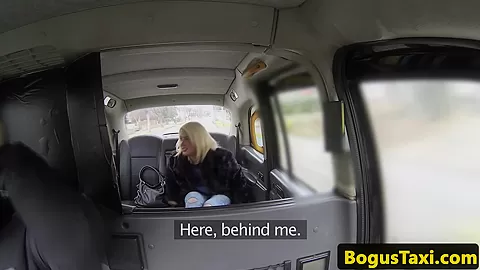 Chubby brit sucking on cabbies nuts