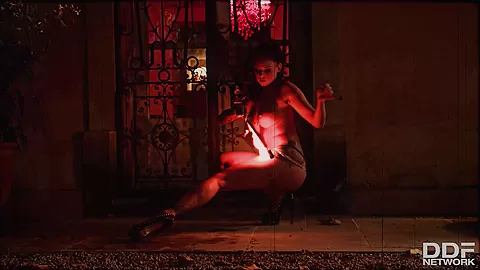 Flaming Hot Pussy: Sexy Pyromaniac Plays With Fire - PornWorld