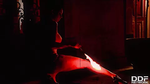 Flaming Hot Pussy: Sexy Pyromaniac Plays With Fire - PornWorld